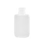 0.5 Ounce (oz) Capacity Natural High-Density Polyethylene (HDPE) Plastic Oval Bottle - 3598O