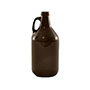 64 Ounce (oz) Capacity Amber Growler Jar - 3864AMBER