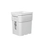 13 Gallon (gal) Capacity White High-Density Polyethylene (HDPE) EZ-Stor Pail - 3E318