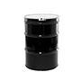 55 Gallon (gal) Capacity Black and Gray, Unlined Steel Open Head Drum - 4030BKT