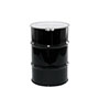 30 Gallon (gal) Capacity Black and Blue, Unlined Steel Open Head Drum - 4040BKT