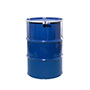 55 Gallon (gal) Capacity Blue, Red/Brown Lined Steel Open Head Drum - 4130BLE