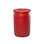 30 Gallon (gal) Capacity Red Plastic Tight Head Drum - 4220R