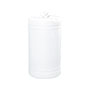 20 Gallon (gal) Capacity White Double Handle Plastic Tight Head Drum - 4225W