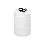 15 Gallon (gal) Capacity Natural Double Handle Plastic Tight Head Drum - 4230N