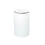 55 Gallon (gal) Capacity Blue and Natural Open Head Plastic Drum - 4245