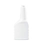 12 Ounce (oz) Capacity White Polyvinyl Chloride (PVC) Plastic Grip Offset Oblong Automotive Bottle - 835A12GOOW