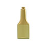 8 Ounce (oz) Capacity Gold Polyvinyl Chloride (PVC) Plastic Octane Oblong Automotive Bottle - 835A8OOGD