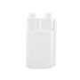 Bettix 16 Ounce (oz) Capacity Natural High-Density Polyethylene (HDPE) Plastic Twin Neck Bottle - 835BX16NTN