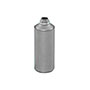 Cone Top 16 Ounce (oz) Capacity Metal Can with 1 Inch (in) Alpha Opening - 814CTC16A