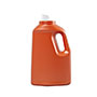 64 Ounce (oz) Capacity Orange High-Density Polyethylene (HDPE) Laundry Drainback Bottle - 83564ODB