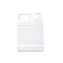 16 Ounce (oz) Capacity White High-Density Polyethylene (HDPE) F-Style Bottle - 83516WF