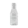 16 Ounce (oz) Capacity Clear Polyethylene Terephthalate (PET) BBQ Fluted Decanter Bottle - 83516CFFD