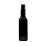 16 Ounce (oz) Capacity Amber Polyethylene Terephthalate (PET) Steak Sauce Bottle - 83516ASFD