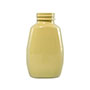 9 Ounce (oz) Capacity Tan Polyethylene Terephthalate (PET) Mustard Oval Bottle - 8359TMFD