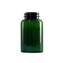 250 Cubic Centimeter (cm³) Capacity Emerald Green Polyethylene Terephthalate (PET) Plastic Packer Bottle - 835250EG