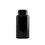 150 Cubic Centimeter (cm³) Capacity Black Polyethylene Terephthalate (PET) Plastic Packer Bottle - 835150A